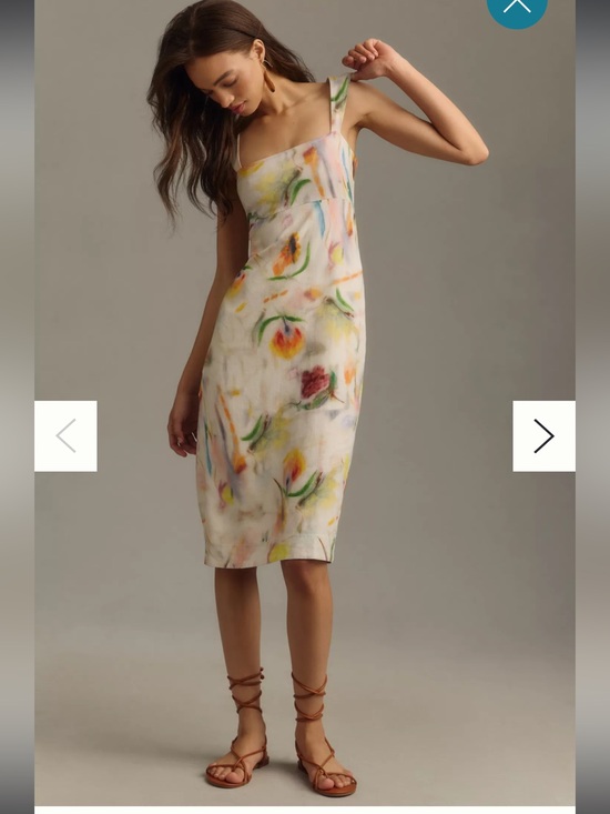 Pilcro Dresses & Skirts - Anthropologie Klaas Jonkman for Pilcro sleeveless linen midi dress